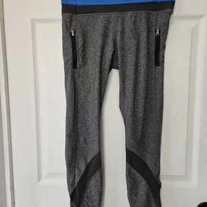 lululemon athletica Charcoal and Cobalt Leggings